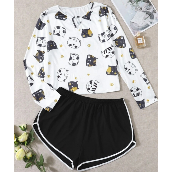 Cat PJ Set Plus